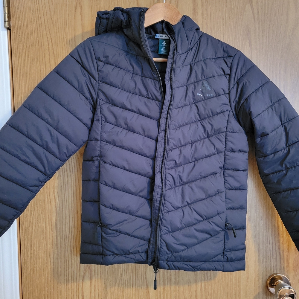 Woods Black Puffer Jacket - Women's